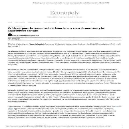 Commissione banche (Econopoly)