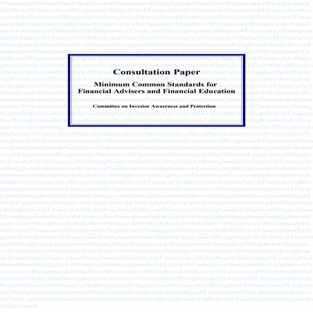 Committee On Investor Awareness & Protection(Report 2009)