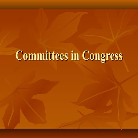 Committees    congress