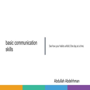 basic communication skills
