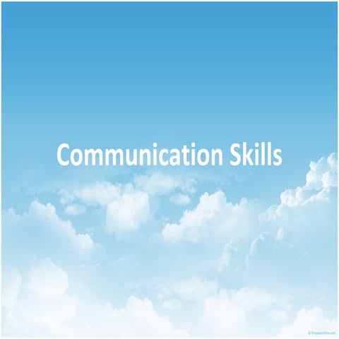 Commnication skills ppt