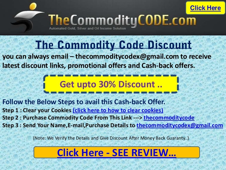 The Commodity Code Is Now Downloading