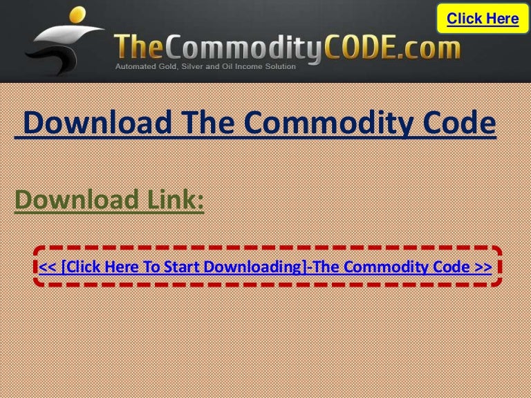 Download The Commodity Code Software