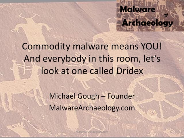 Commodity malware means YOU