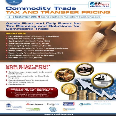 Commodity trade, Tax and Transfer Pricing 2015 