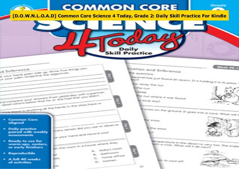 [D.O.W.N.L.O.A.D] Common Core Science 4 Today, Grade 2: Daily Skill P…