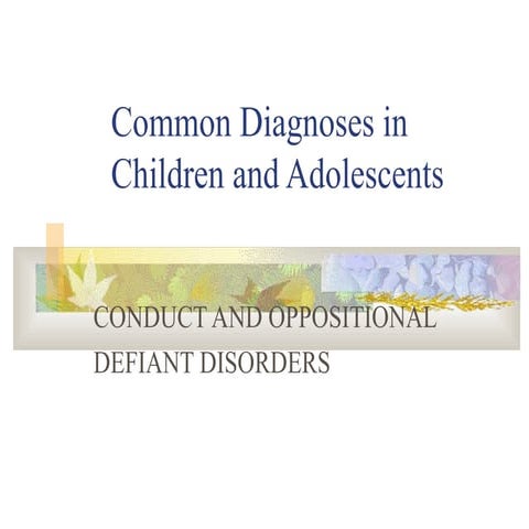 Common Diagnoses of Childhood