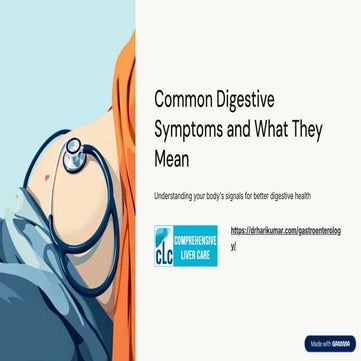 Common Digestive Symptoms and What They Mean | PDF