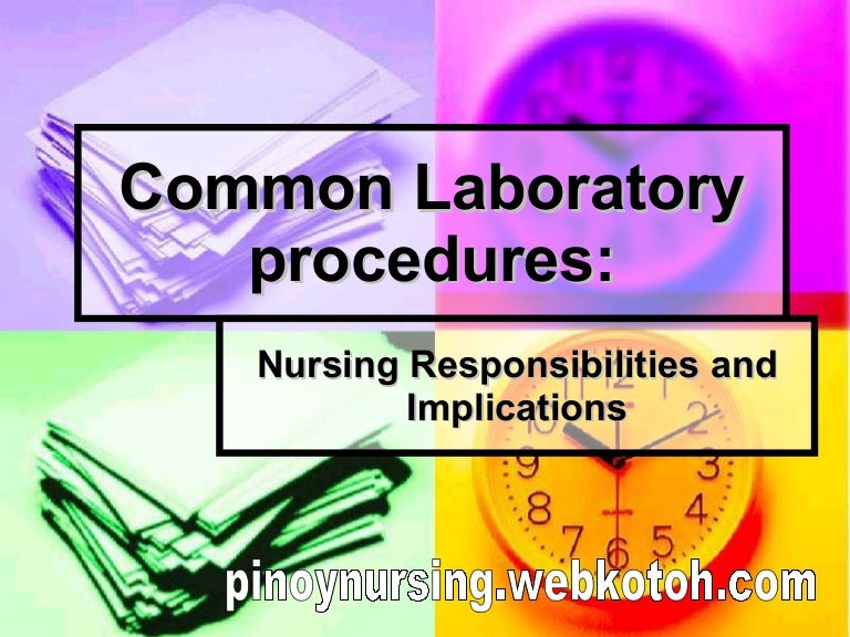 Common Laboratory Procedures
