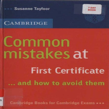Common mistakes-at-first-certificate (1)