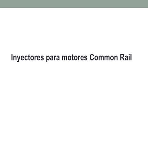 Common rail inyectores