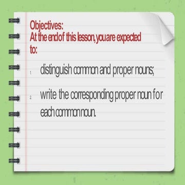 COMMON AND PROPER NOUNS - GRADE 2 | PPTX