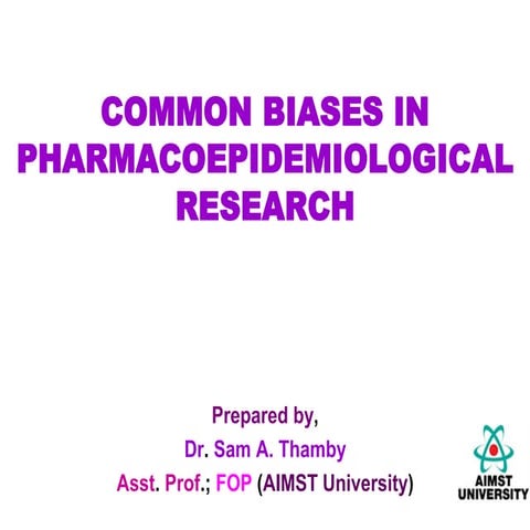 COMMON BIASES IN PHARMACOEPIDEMIOLOGICAL RESEARCH.pdf