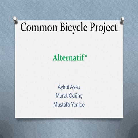 Common bicycle project 