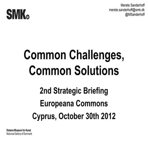 A European Cultural Commons 30102012