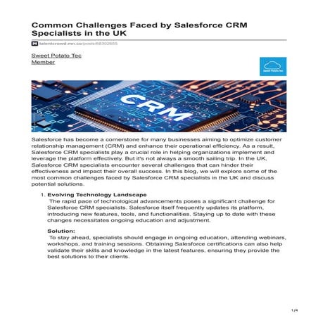 Common Challenges Faced by Salesforce CRM Specialists in the UK.pdf