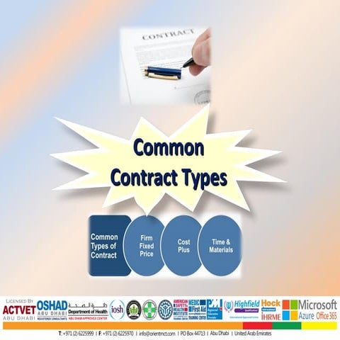 Common contract types | PPS