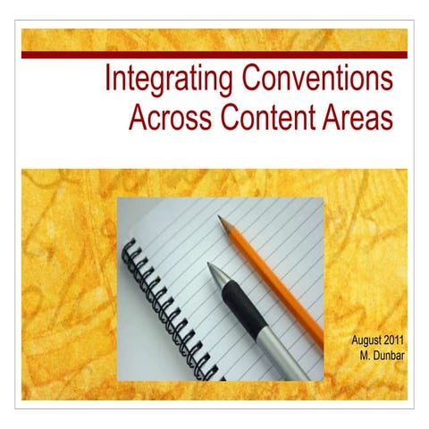 Common core conventions