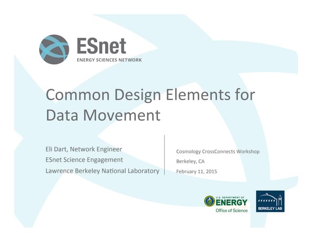 Common Design Elements for Data Movement Eli Dart