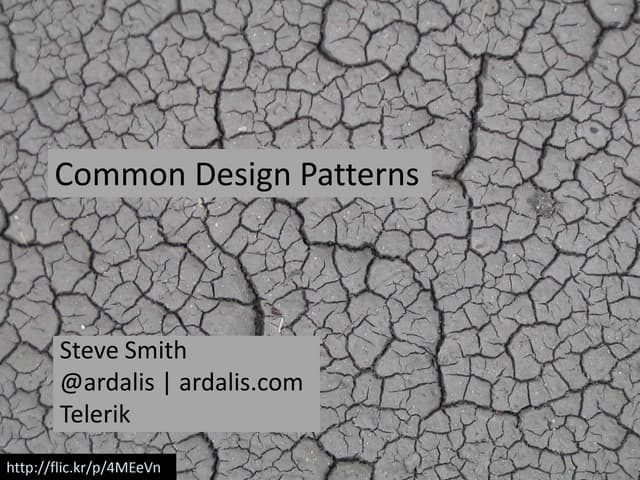 Common design patterns (migang 16 May 2012)