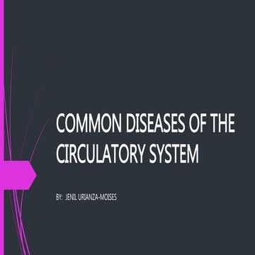 Common diseases of the circulatory system (Lesson 4)