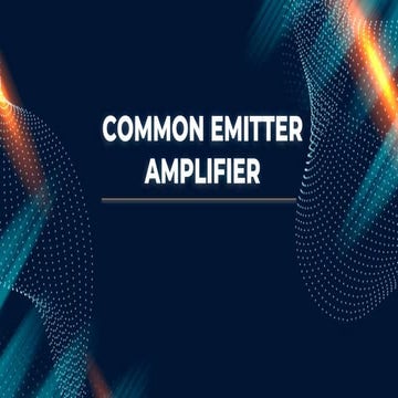 Common emitter amplifier by YEASIN NEWAJ