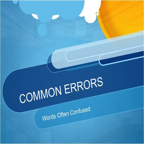 Common errors | PPT