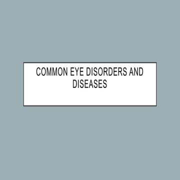 Common eye disease