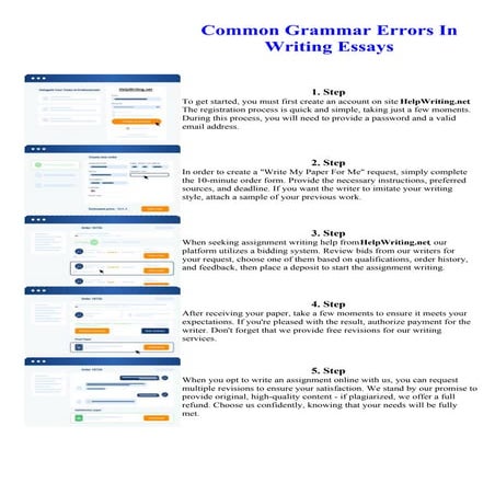 Common Grammar Errors In Writing Essays | PDF