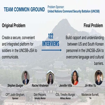 Common Ground H4D Stanford 2019