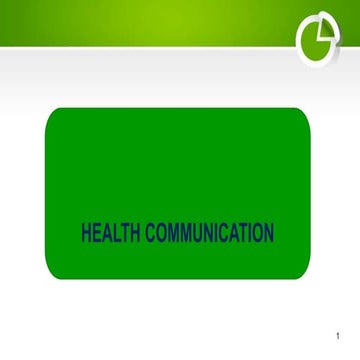 COMMONICATION_HEALTH.pptx . Community medicine