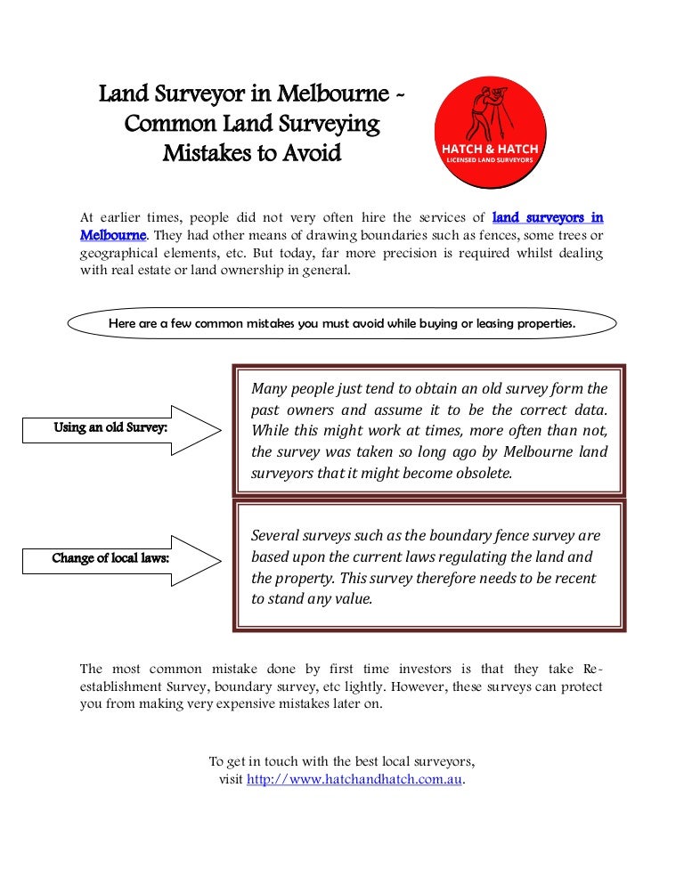 Common land surveying mistakes to avoid