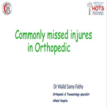 Commonly missed injures in Orthopedic.pptx