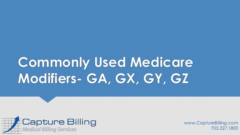 medicare modifiers