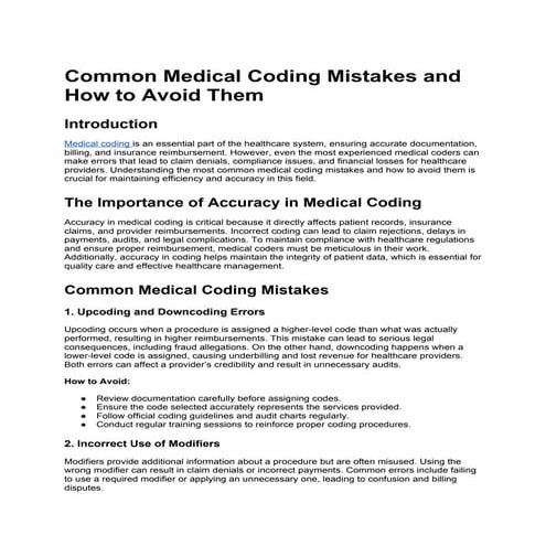 Common Medical Coding Mistakes and How to Avoid Them.docx