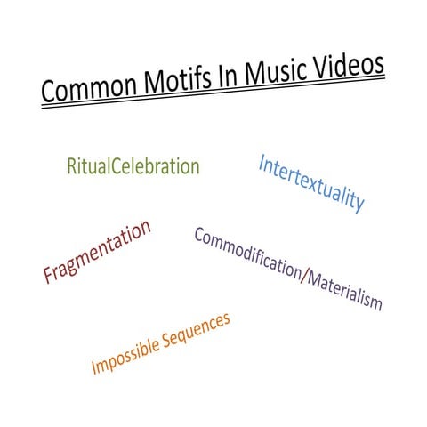 Common Motifs In Music Videos
