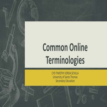 Common online terminologies
