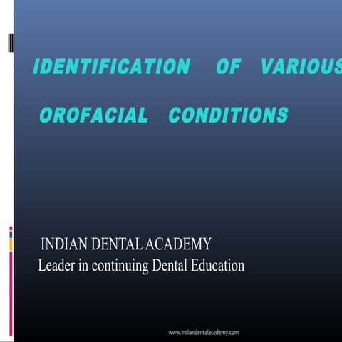 Common oral diseases / dental implant courses