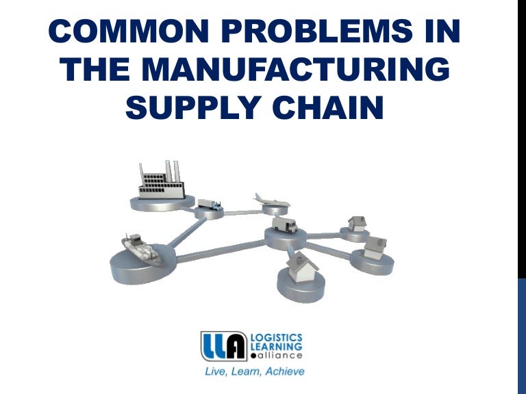 Common problems in the manufacturing supply chain