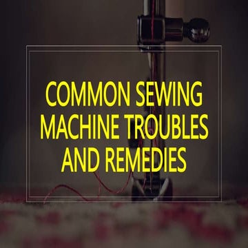Common Problems of machine [Autosaved].pptx