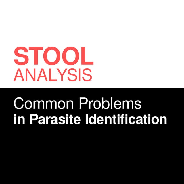 Common problems of parasites identification in stool analysis | PDF