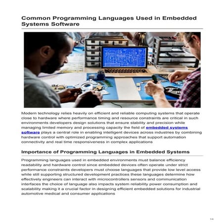 Common Programming Languages Used in Embedded Systems Software.pdf