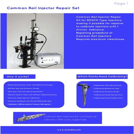 COMMON RAIL INJECTOR REPAIR SET | PDF