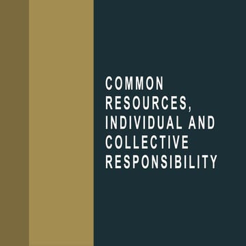 Understanding Common Resources and Collective Responsibility in ...