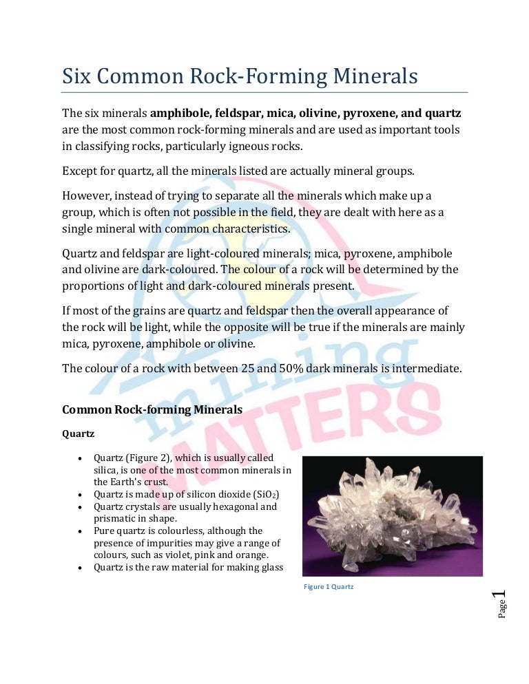 six-common-rock-forming-minerals