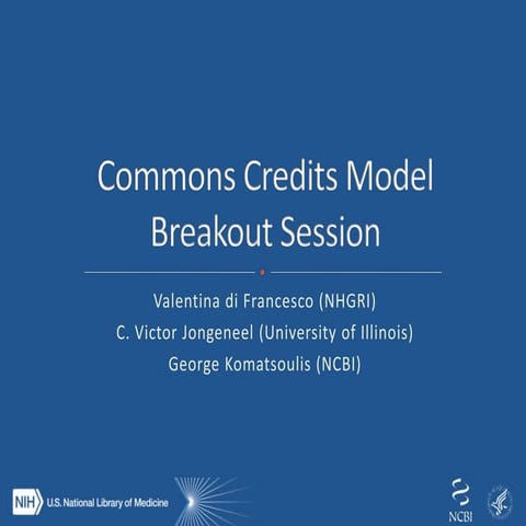 Commons credits model breakout