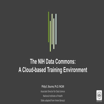 The NIH Commons: A Cloud-based Training Environment