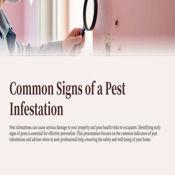 Common Signs of Pest Infestation and Why Calling Experts Early Can Save ...