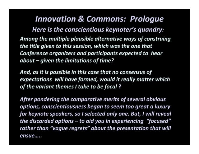 Securing the Knowledge Foundations of Innovation by Paul David