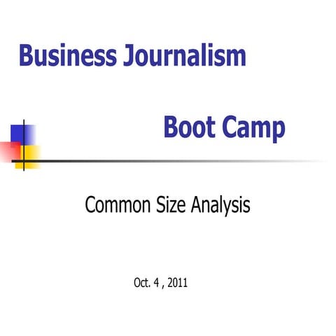 Common Size Analysis | PPTX